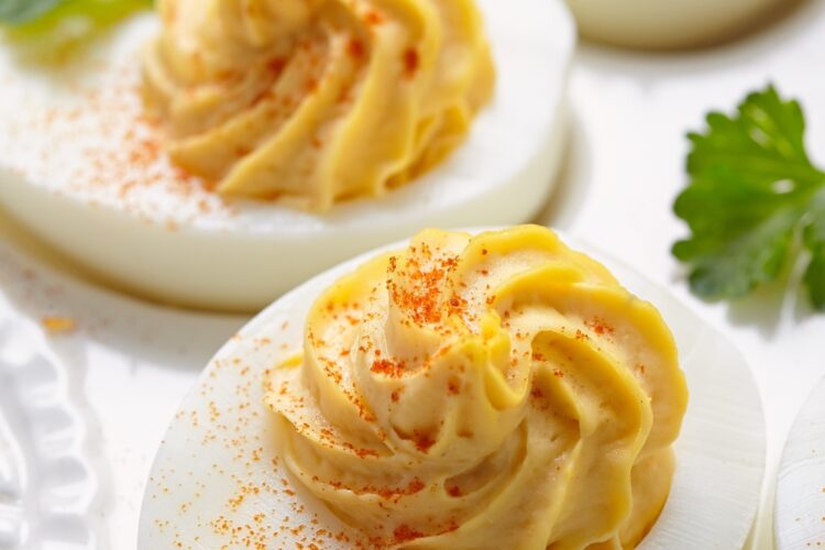 Deviled eggs recipe, 10 best deviled egg recipes, Best deviled eggs recipe, 3 ingredient deviled eggs, How much mayo and mustard for 12 deviled eggs Classic deviled eggs recipe, Deviled eggs ingredients, How long to boil eggs for deviled eggs,